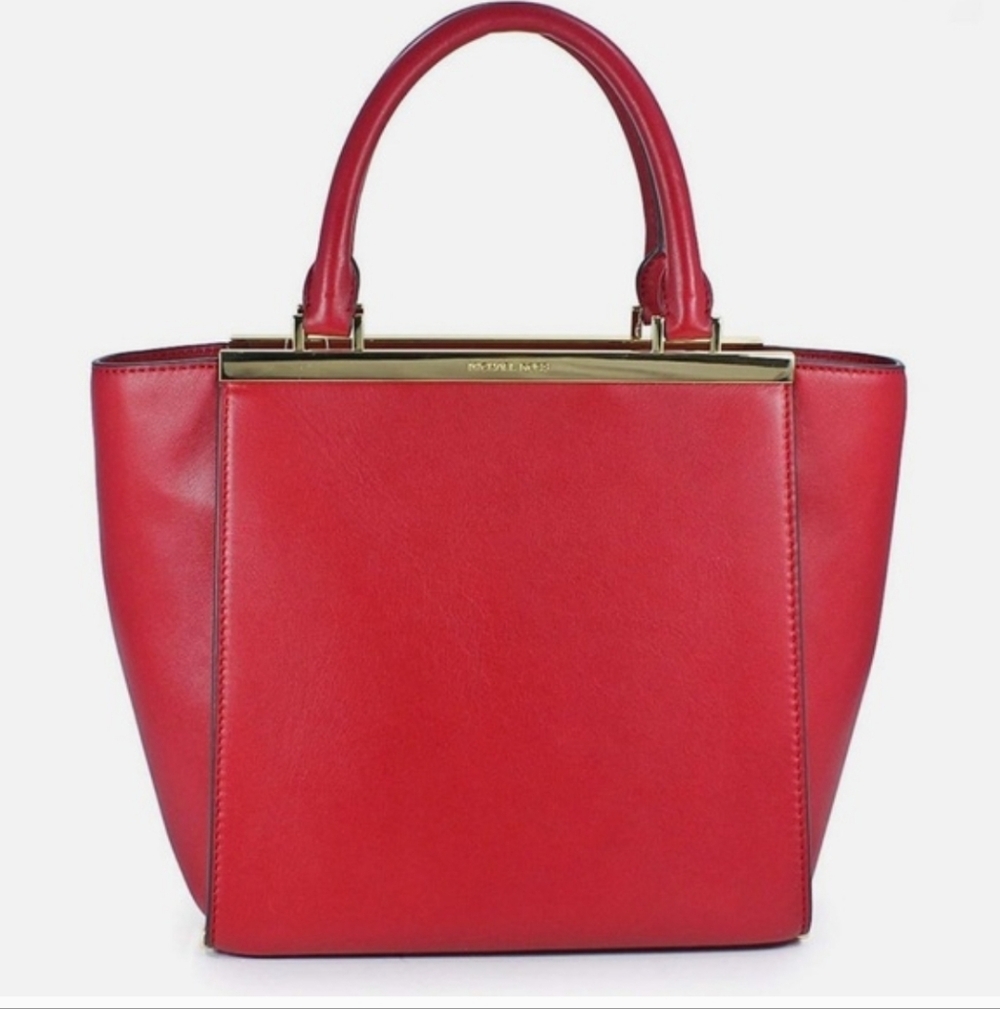 MICHAEL KORS LANA Elegant Red Handbag - Picture 3 of 10